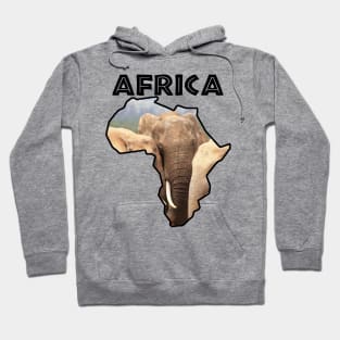 African Elephant Wildlife Continent Hoodie